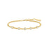 Gold Multi Station Round Stone Chain Bracelet